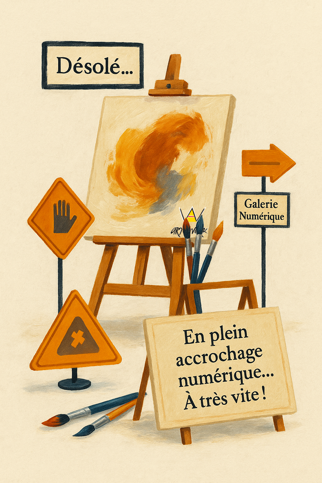 En plein accrochage numérique